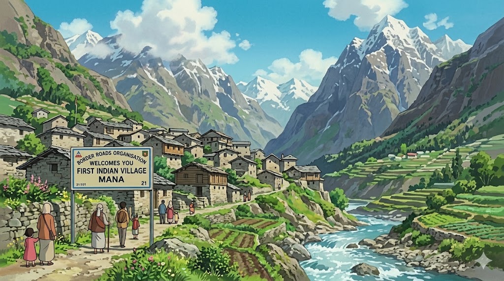 Mana Village near Badrinath - last Indian village Indo-Tibet border Vijay Lords Centric