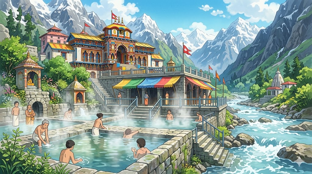 Tapt Kund hot spring near Badrinath Temple - Vijay Lords Centric hotel attraction